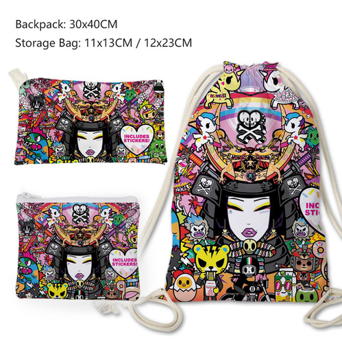 Zaino con coulisse tokidoki - zaino, 3